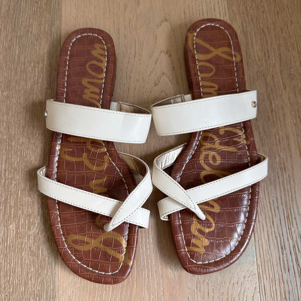 NWT Sam Edelman Ivory Strappy Sandals